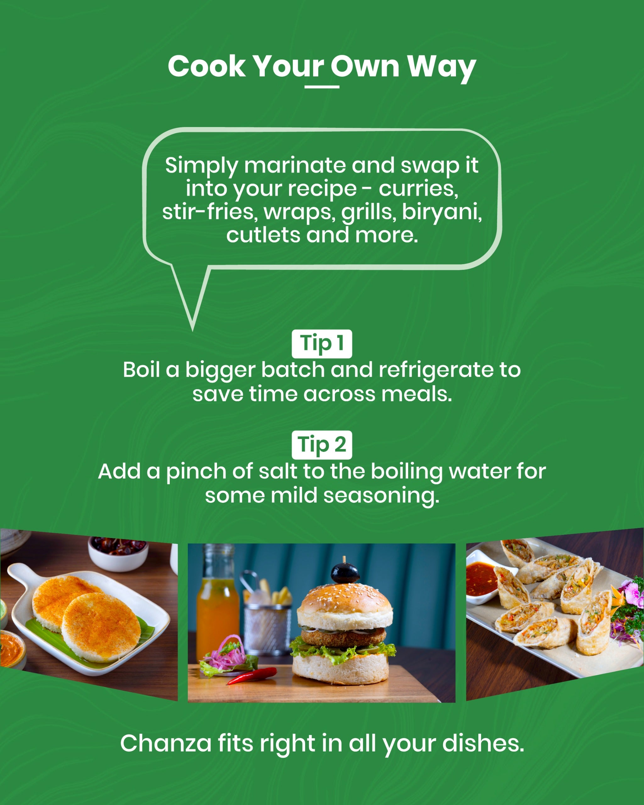 CHANZA Plant Protein Chunks | 33g Protein Per Serving | Vegan | Clean Label